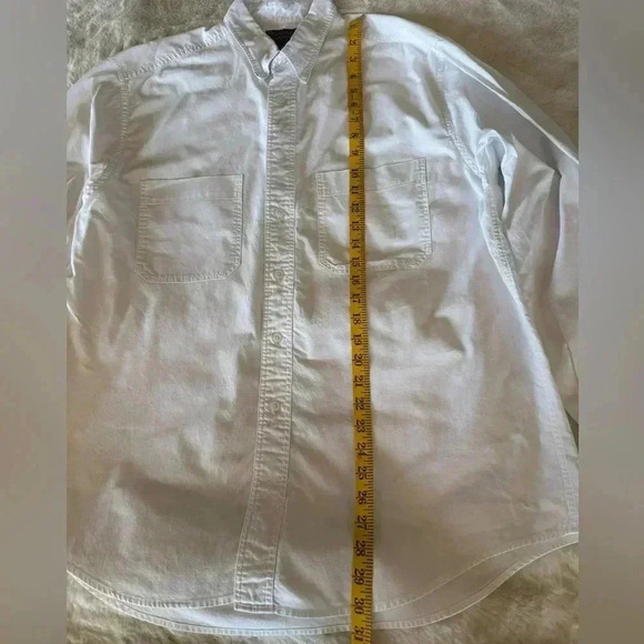 Cambridge men’s White Classics by Mervyns button-down shirt large %100 cotton - Picture 9 of 9